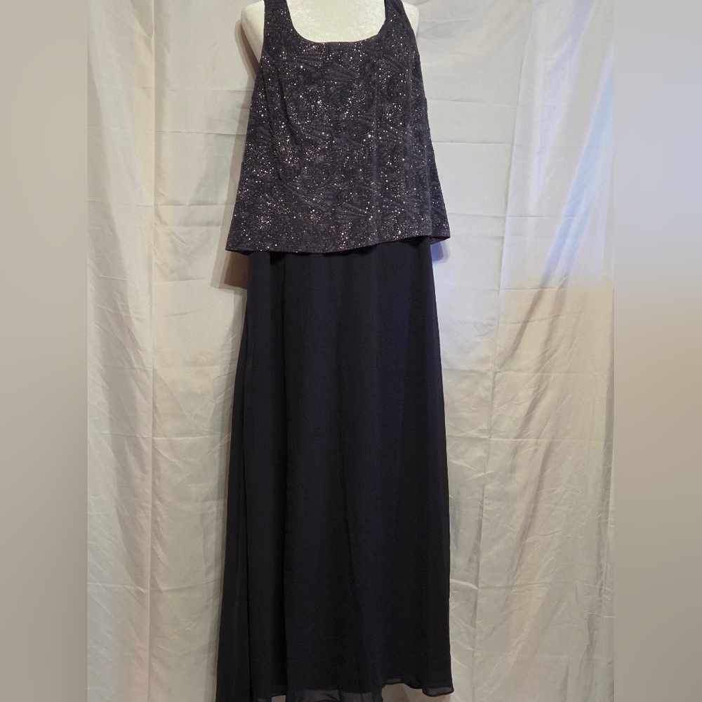Alex Evenings Grey Formal Dress